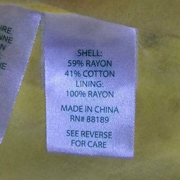 Lilly Pulitzer Indira Mock Collar Tiered Panel Eyelet Swing Dress Lemon Yellow - Picture 16 of 16